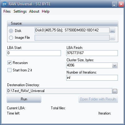 Raw Universal Recovery main